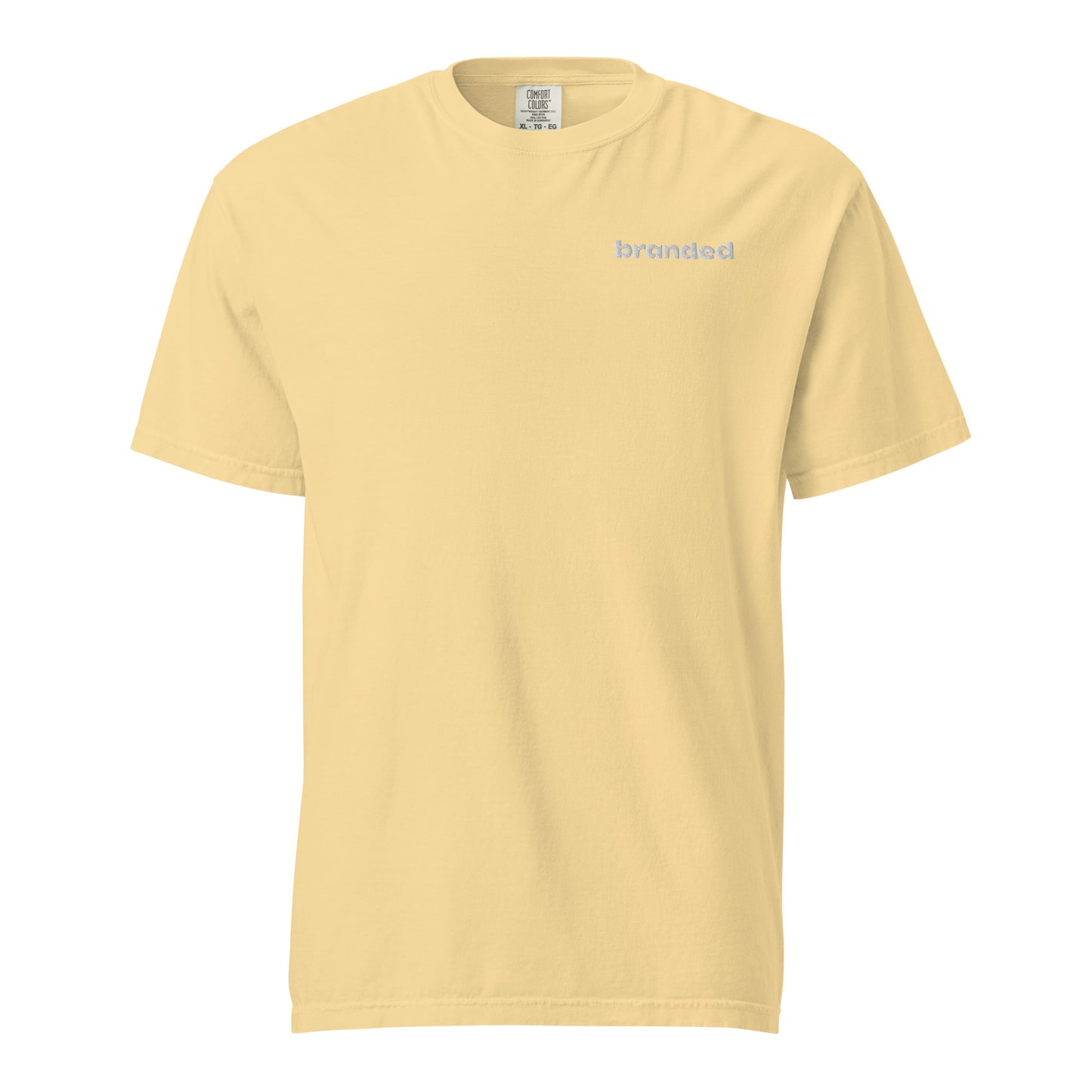 branded heavyweight t-shirt