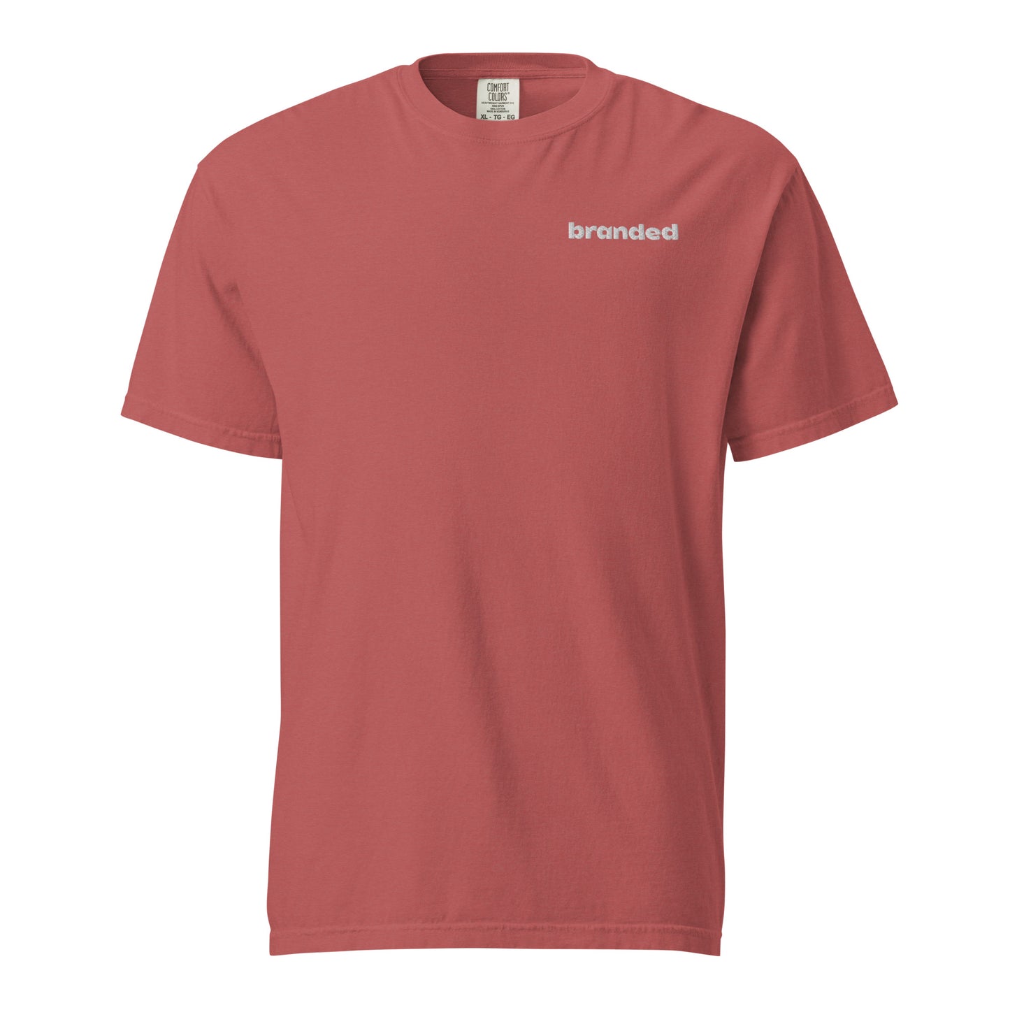 branded heavyweight t-shirt